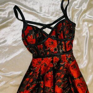 stunning Laundry by Shelli Segal fit-and-flare dress